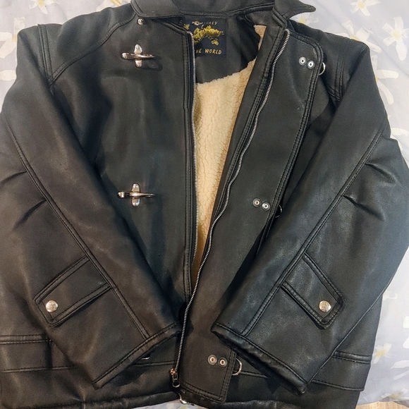 Mens Biker Style authentic leather coat - Picture 1 of 8